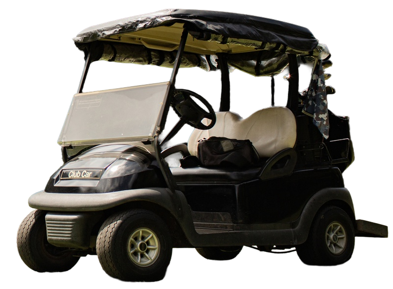 Golf cart available for rounds at Palmbrook Golf Club
